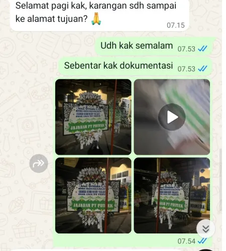 Pengiriman Papan Bunga Selamat Gelora
