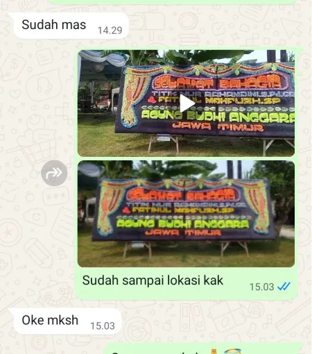 Pengiriman Papan Bunga Gelora